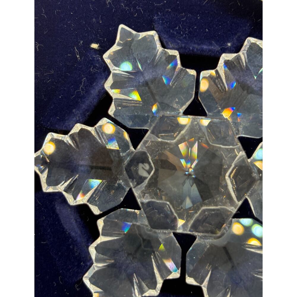 Swarovski 1996 Annual Holiday Ornament Crystal Snowflake Original Box - Picture 3 of 5